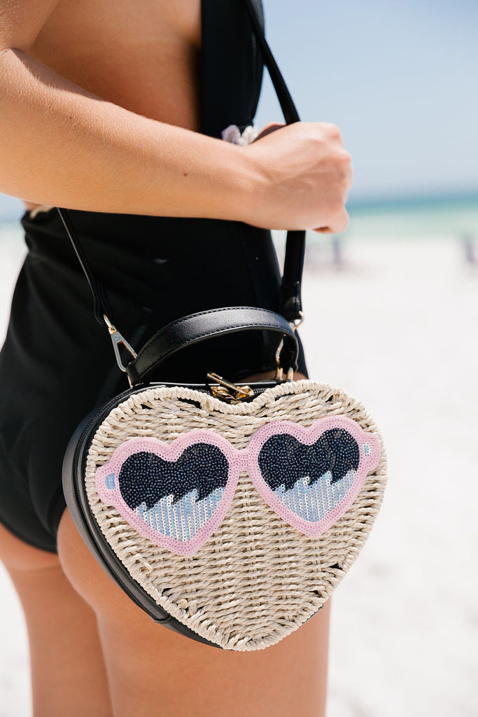SHADY BEACH HEART PURSE PURSE Judith March   