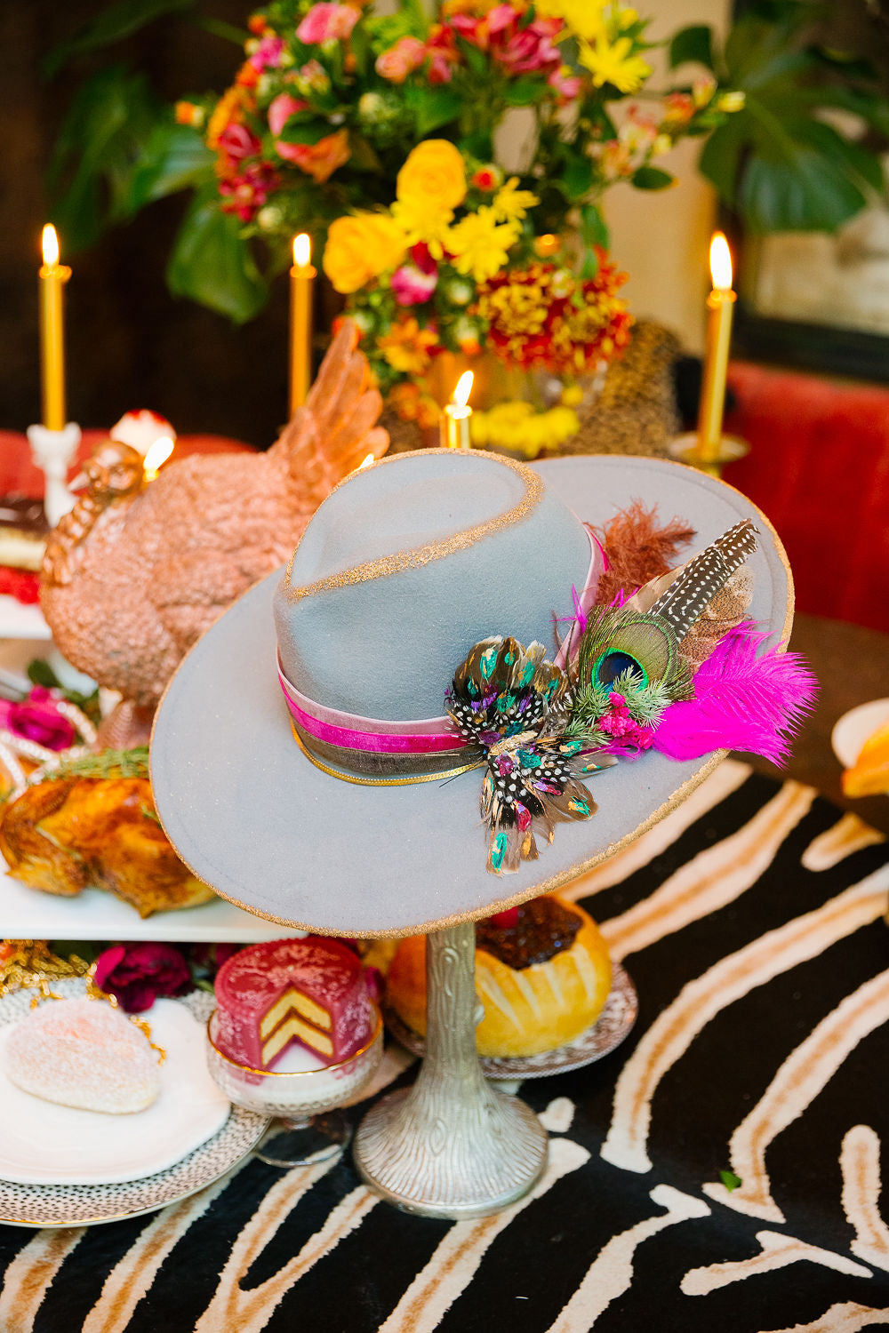 THE PEACOCK LUXE RANCHER HAT RANCHER HAT Judith March