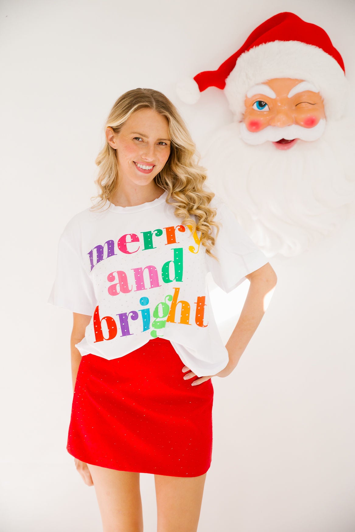 MERRY AND BRIGHT TEE TEE Judith March