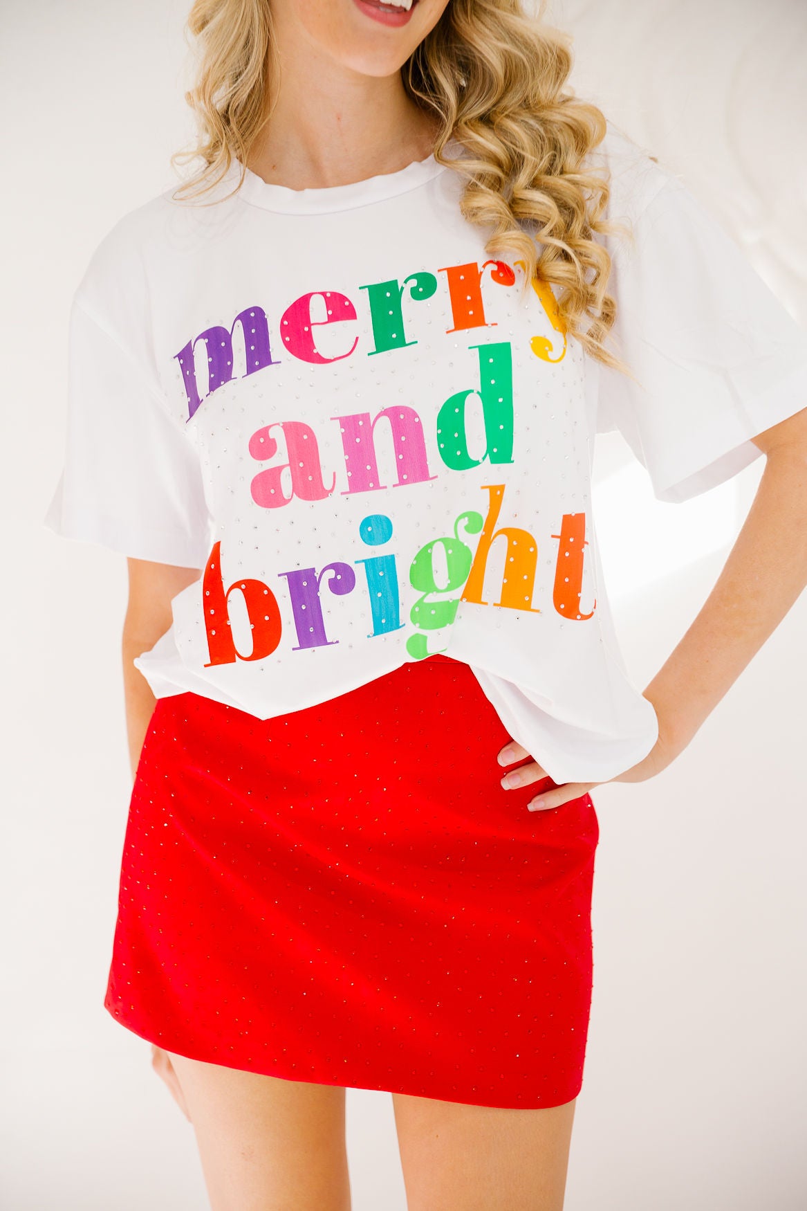 MERRY AND BRIGHT TEE TEE Judith March