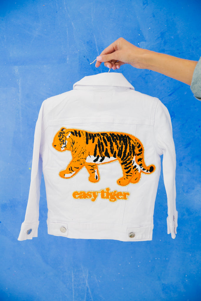 MINI KIDS EASY TIGER WHITE JACKET Judith March