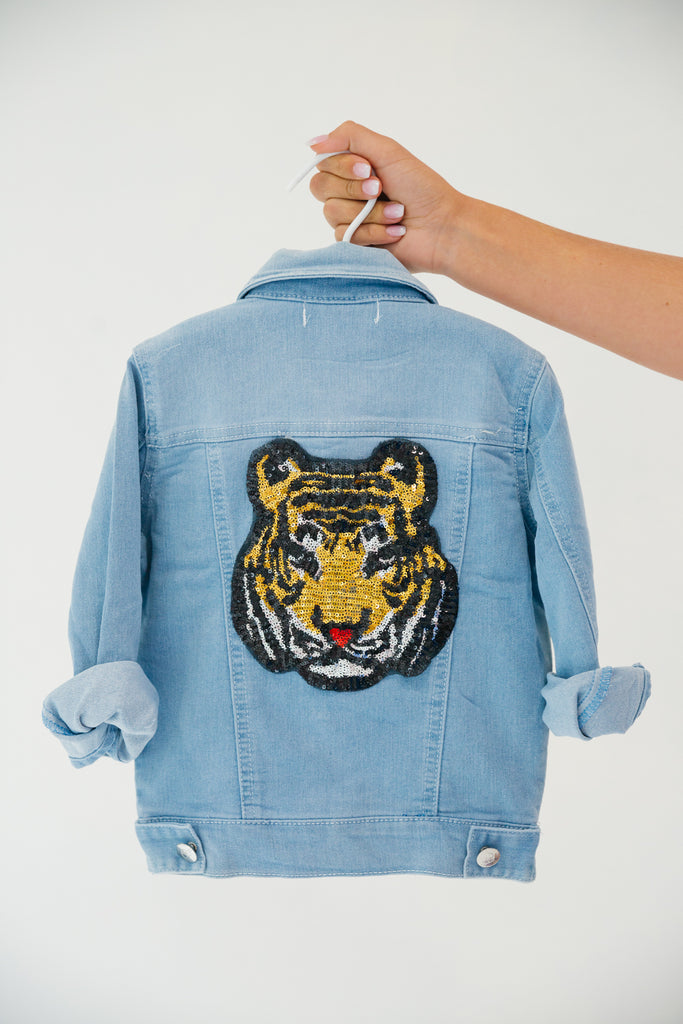 MINI KIDS IN THE JUNGLE BLUE DENIM JACKET gameday23 Judith March 2T  