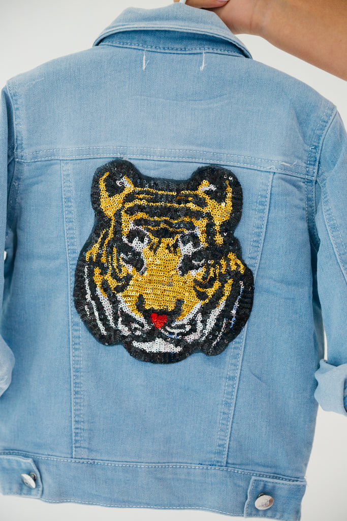 MINI KIDS IN THE JUNGLE BLUE DENIM JACKET gameday23 Judith March   