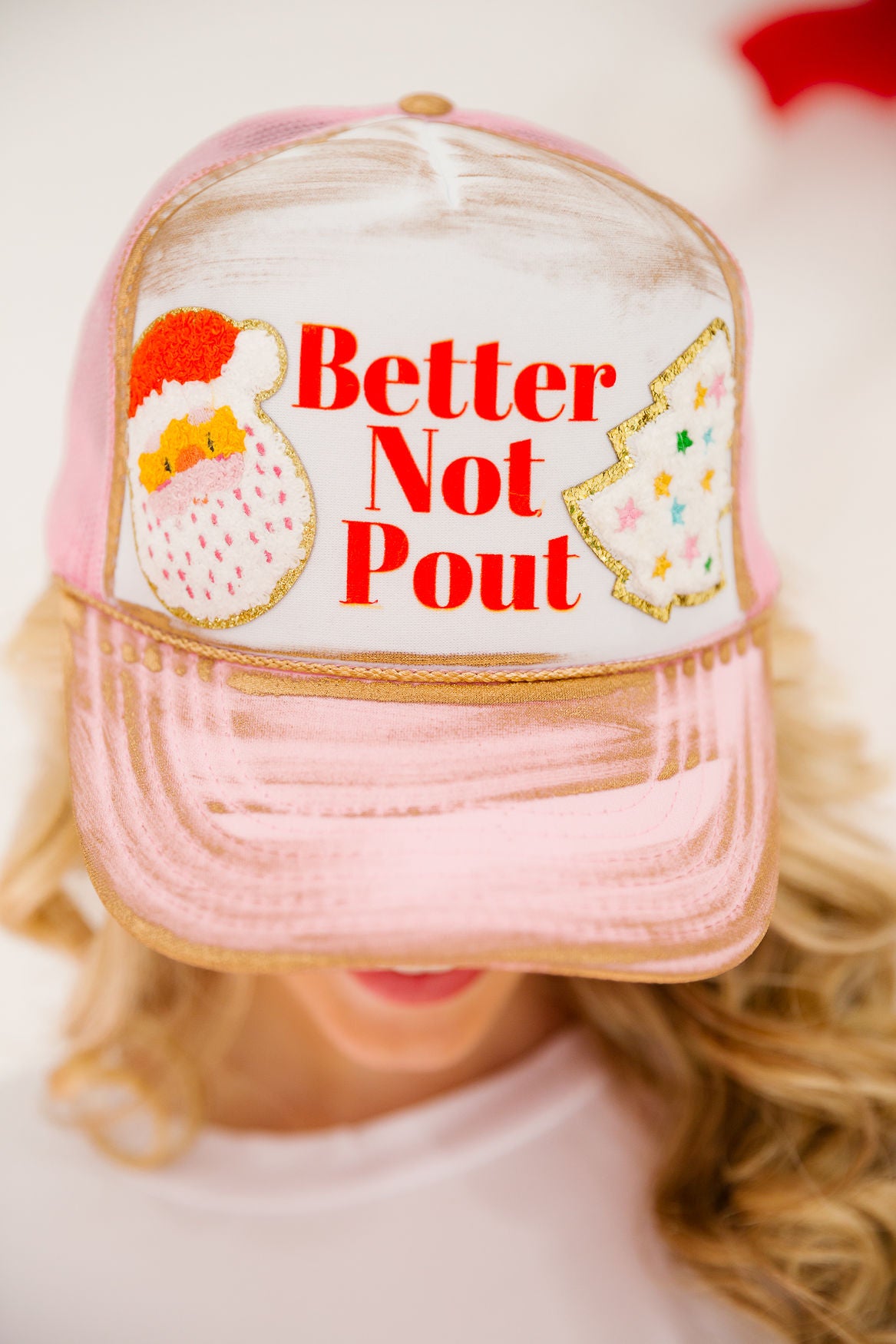 BETTER NOT POUT TRUCKER HAT TRUCKER HAT Judith March
