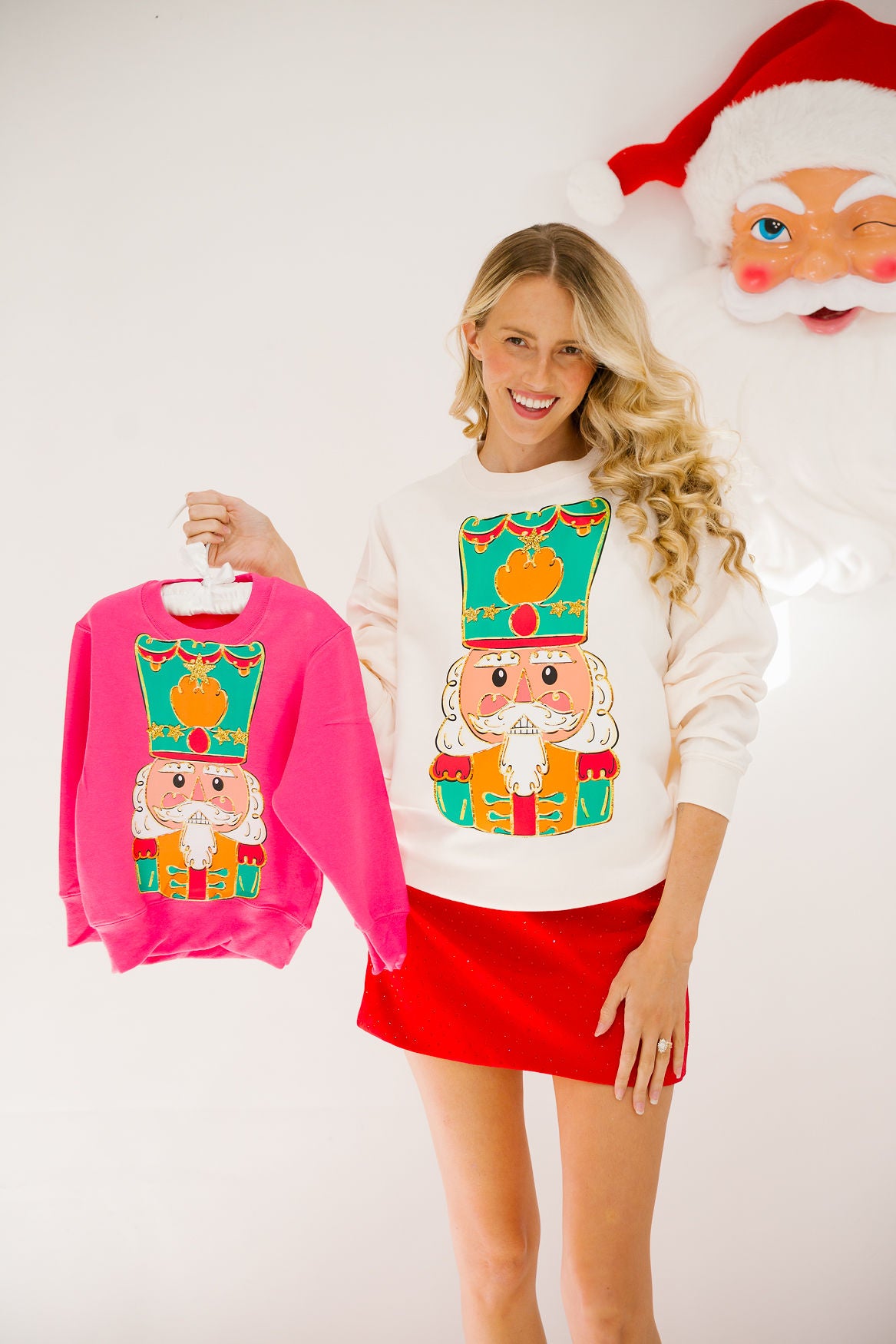 MINI KIDS NUTCRACKER SOLDIER PINK PULLOVER PULLOVER Judith March