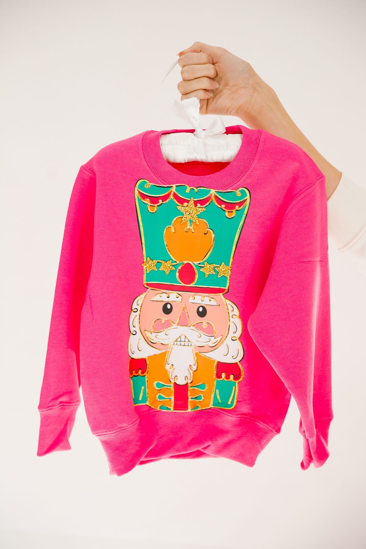 MINI KIDS NUTCRACKER SOLDIER PINK PULLOVER PULLOVER Judith March
