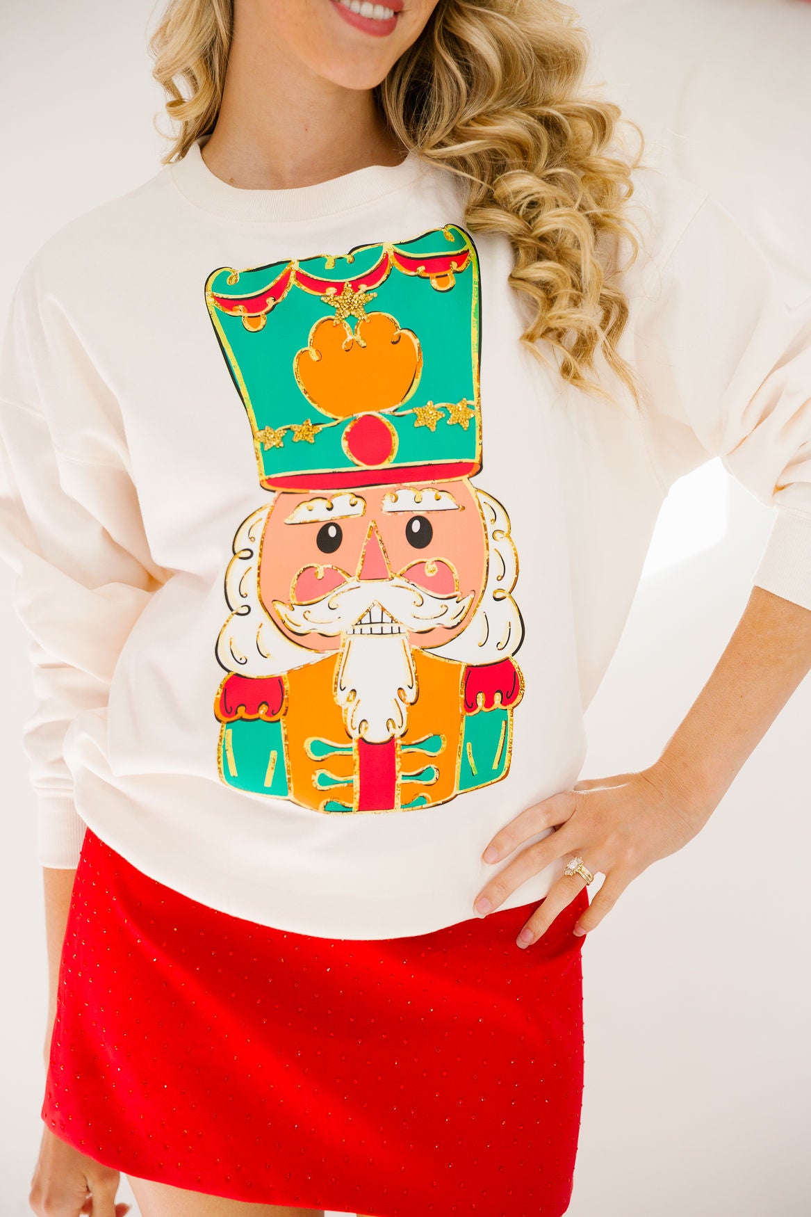 NUTCRACKER SOLDIER CREAM PULLOVER PULLOVER Judith March