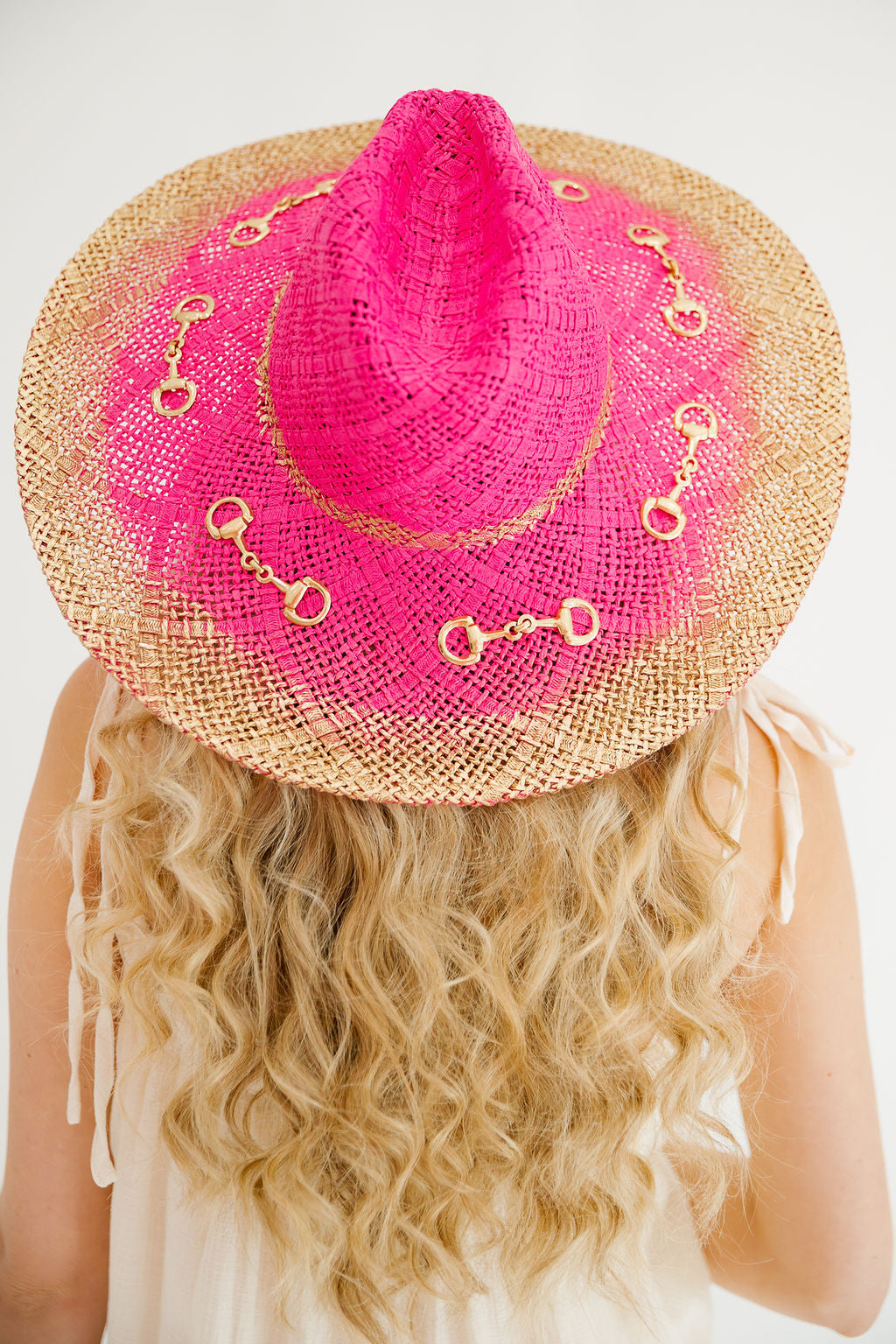HORSE BIT PINK SUN HAT HAT Judith March