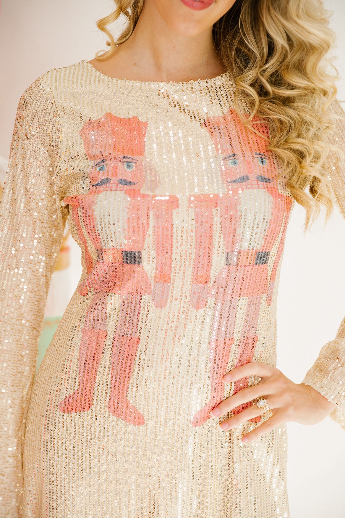 NUTCRACKER BALLET GOLD SEQUIN DRESS DRESS Judith March