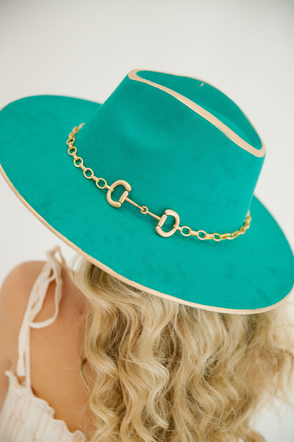 HORSE BIT RANCHER HATS HAT Judith March TEAL