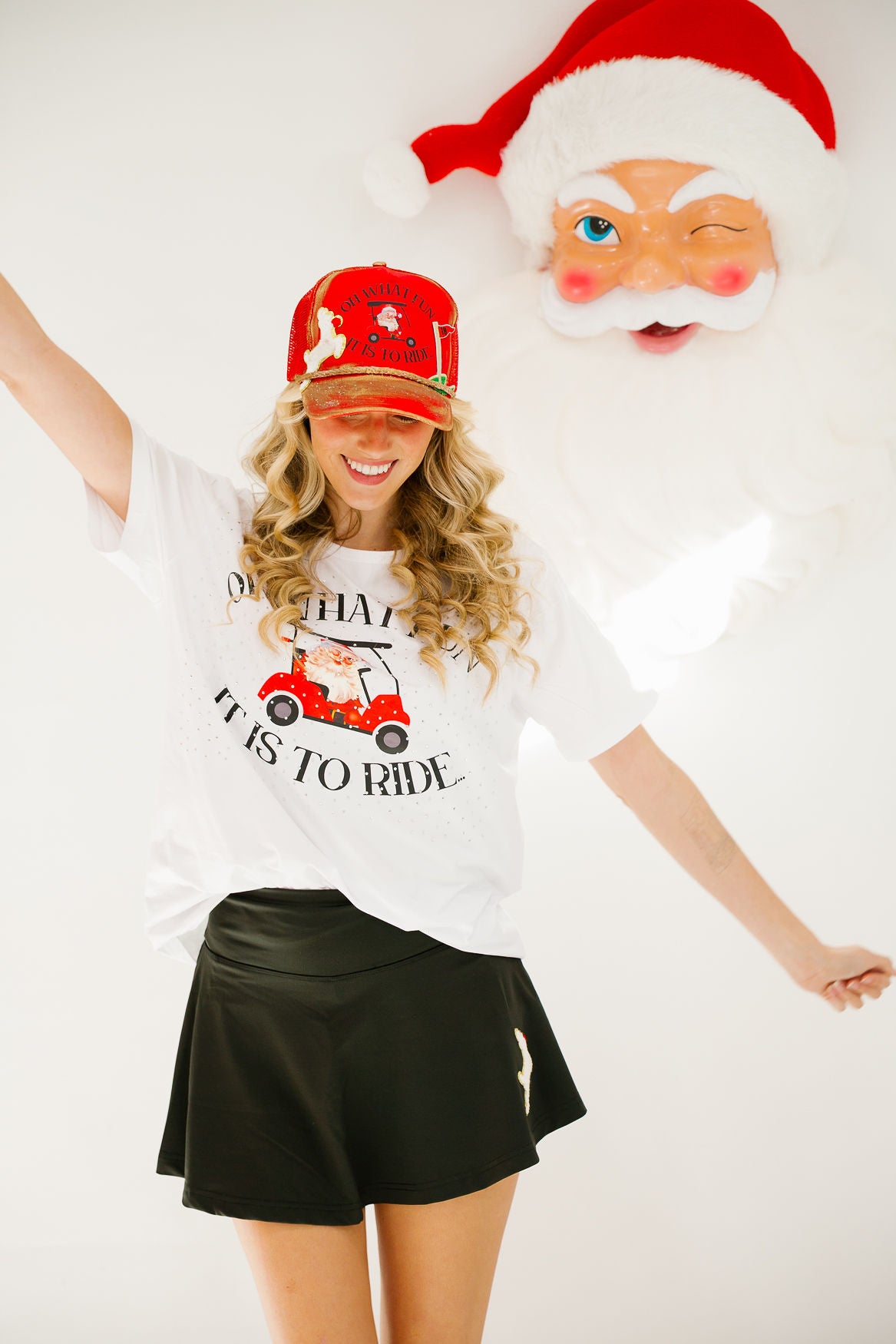 OH WHAT FUN SANTA TEE TEE Judith March