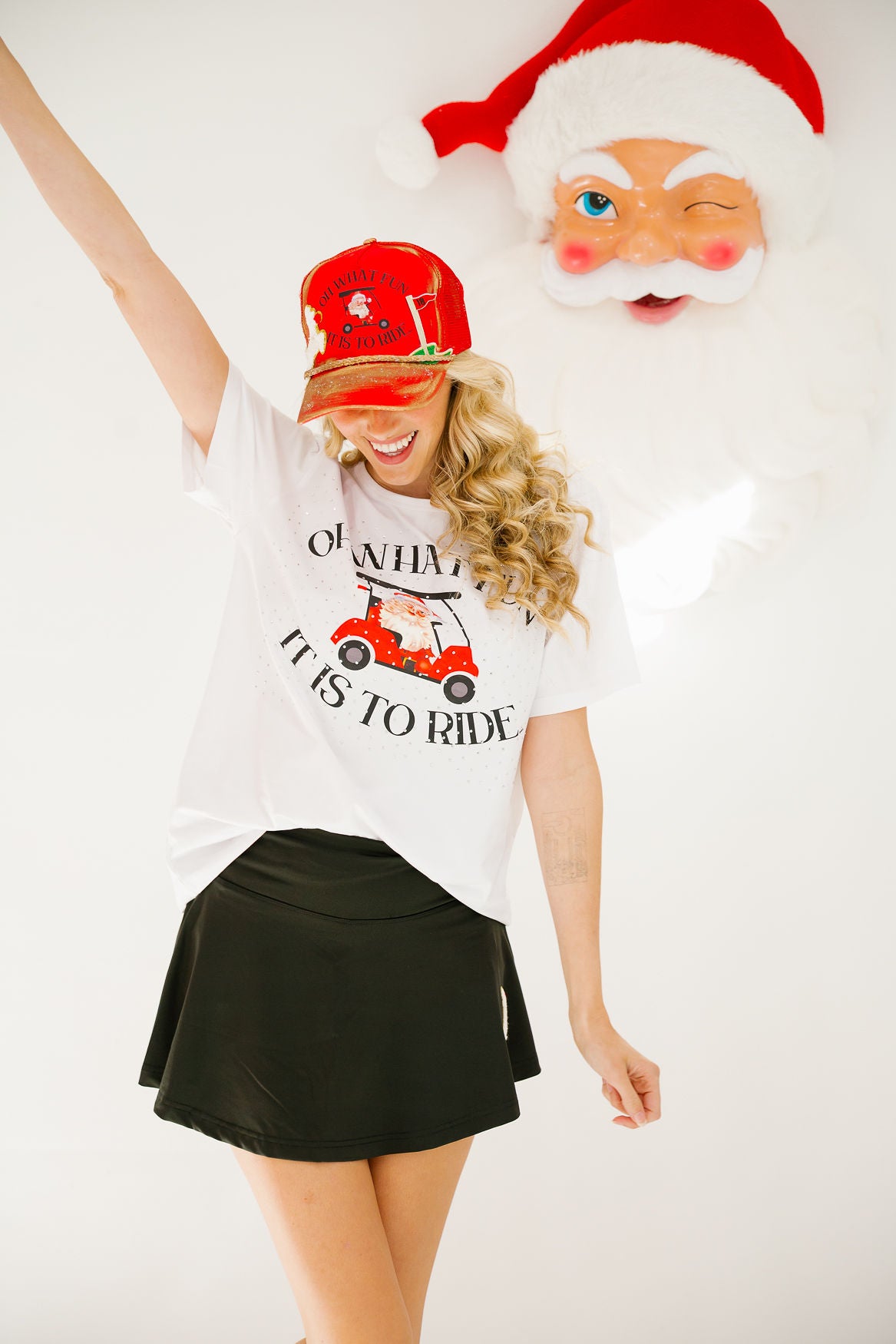 OH WHAT FUN SANTA TEE TEE Judith March