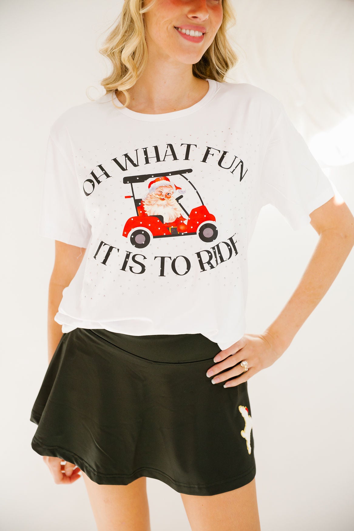 OH WHAT FUN SANTA TEE TEE Judith March
