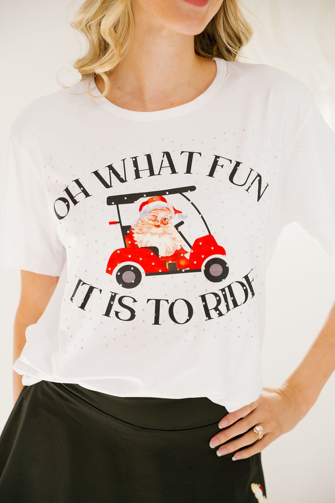 OH WHAT FUN SANTA TEE TEE Judith March