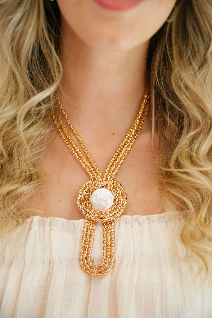 HORSE BIT PENDANT LOOP NECKLACE NECKLACE Judith March