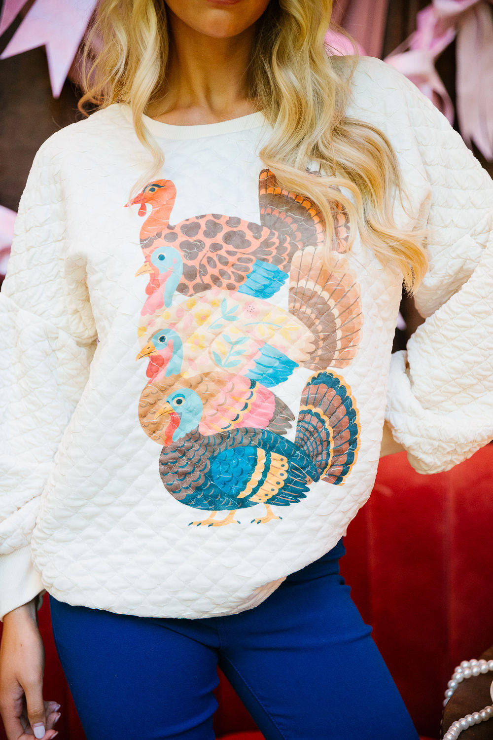 FEAST SEASON QUILTED PULLOVER PULLOVER Judith March
