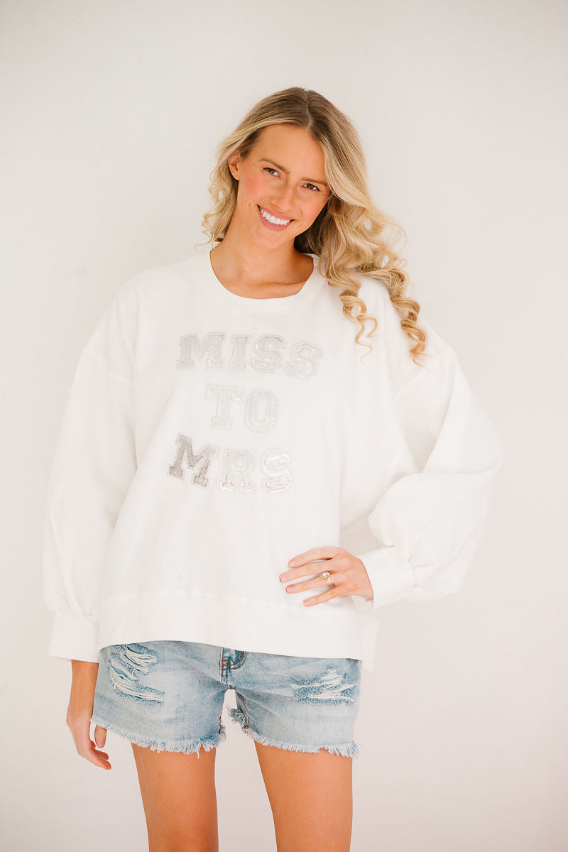 *MISS TO MRS WHITE PULLOVER - XLARGE HAT Judith March