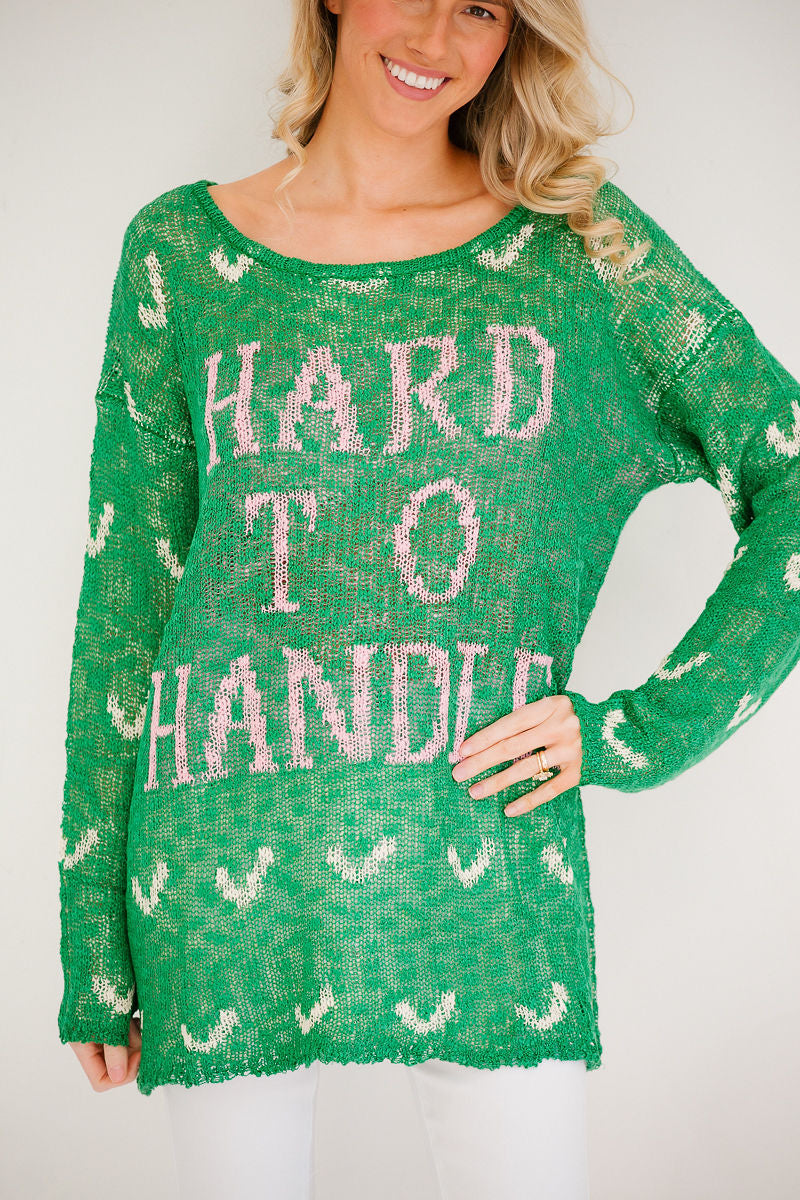 *HARD TO HANDLE SWEATER - LARGE HAT Judith March
