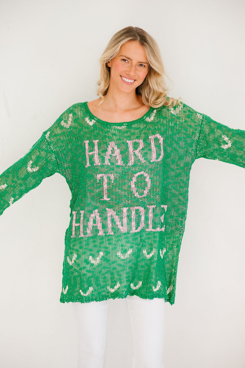 *HARD TO HANDLE SWEATER - LARGE HAT Judith March