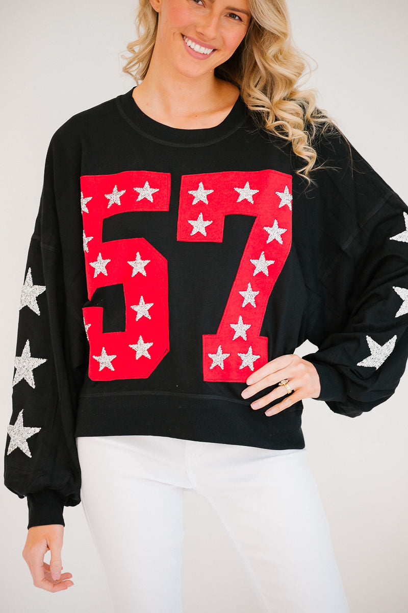 *RED #57 BLACK PULLOVER - XLARGE HAT Judith March