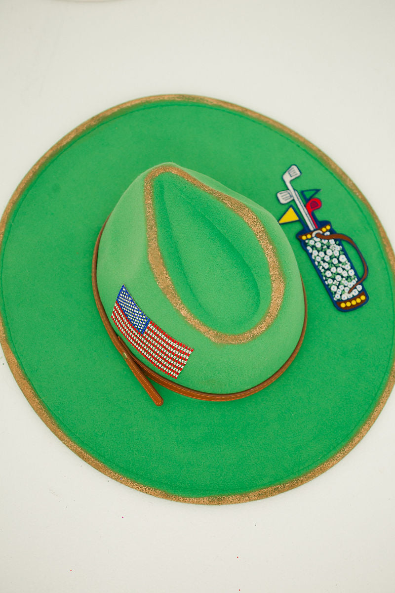 *AMERICAN GOLF GREEN RANCHER HAT HAT Judith March
