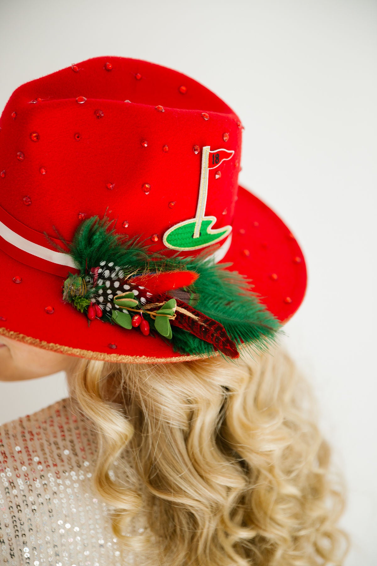 18TH HOLE CHRISTMAS RANCHER HAT RANCHER HAT Judith March