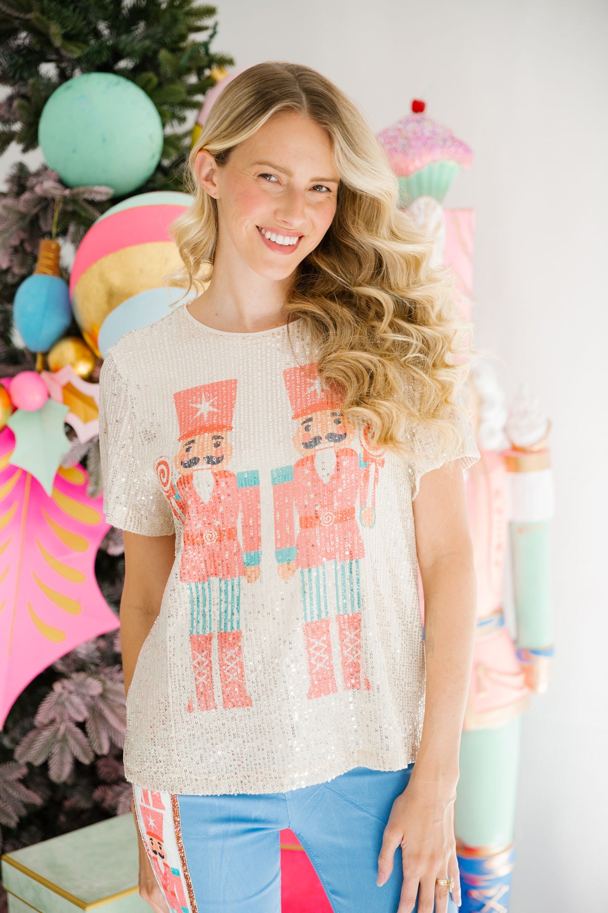 NUTCRACKER WALTZ SEQUIN TOP (PRE-ORDER) TOP Judith March SMALL