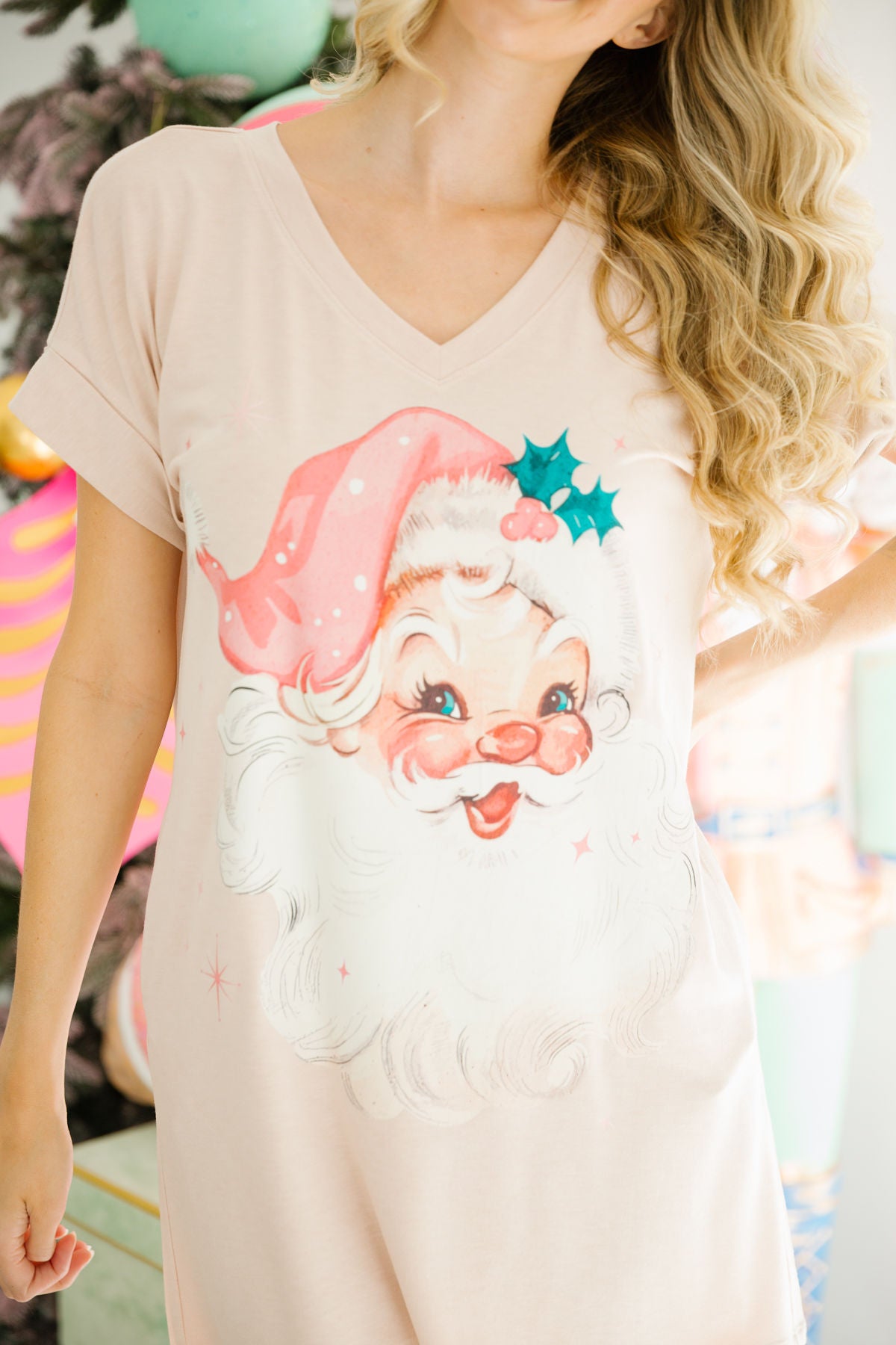 JOLLY SANTA T-SHIRT DRESS DRESS Judith March