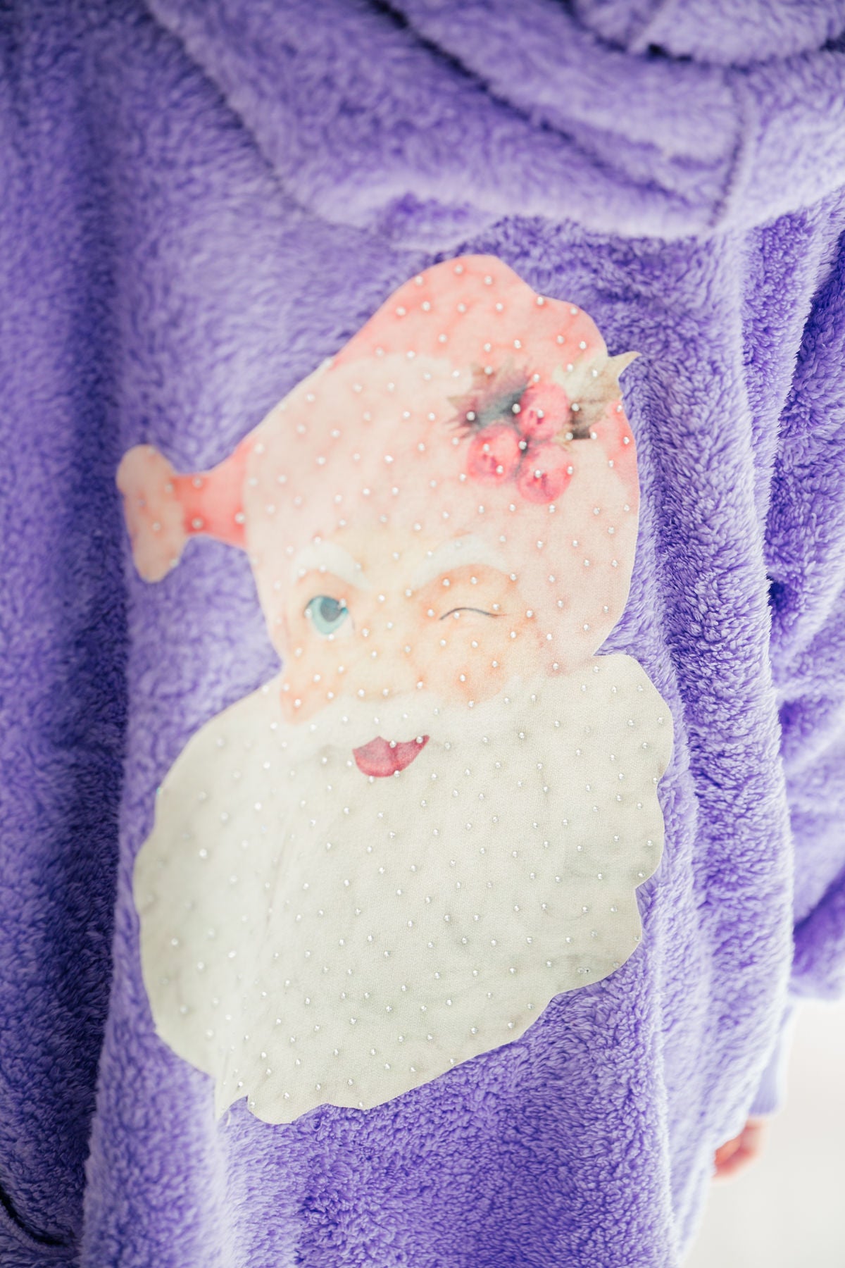 SANTA'S FAVORITE PURPLE CARDIGAN cardigan Judith March