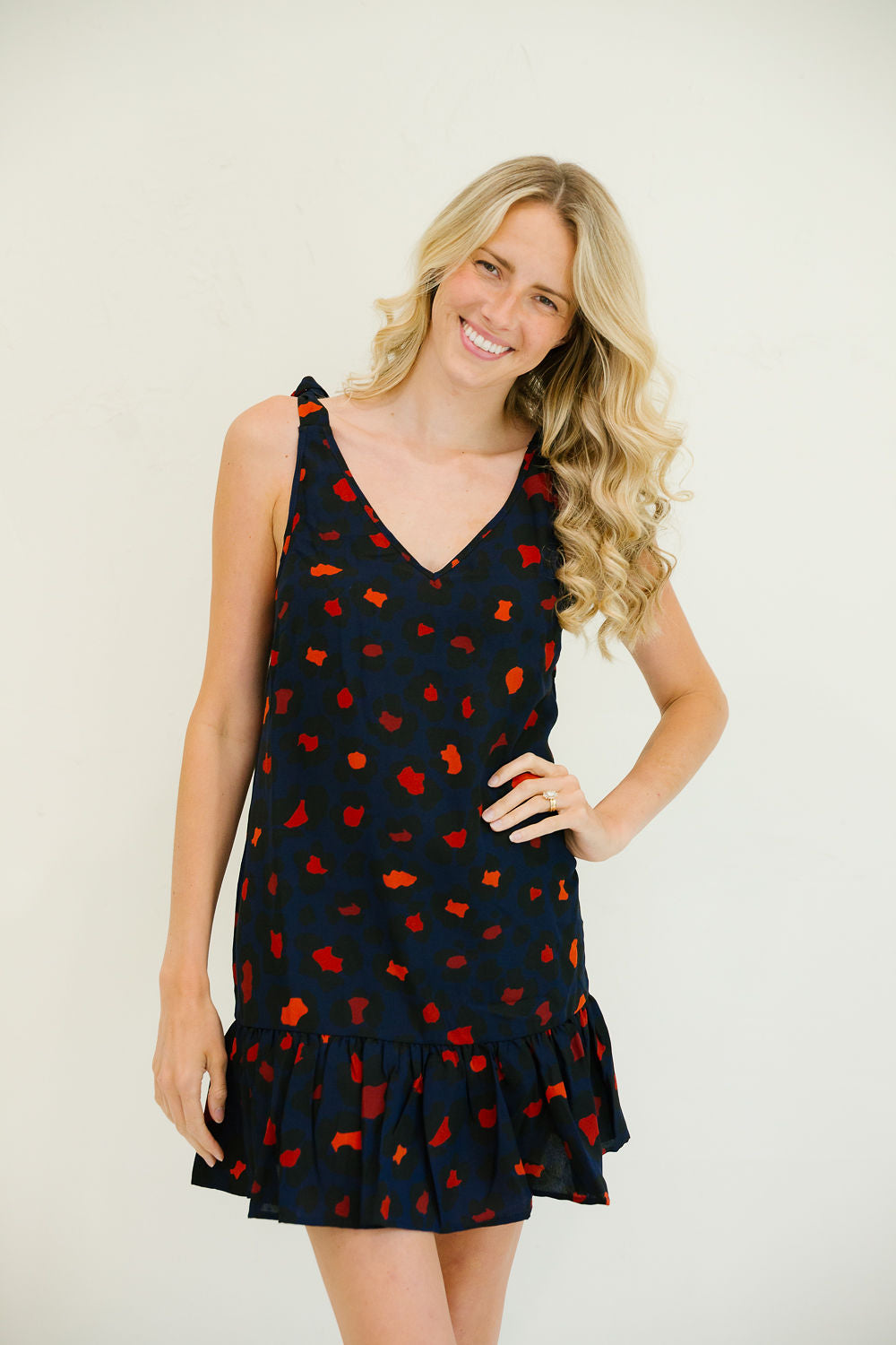*BLUE LEOPARD DRESS - SMALL DRESS Judith March