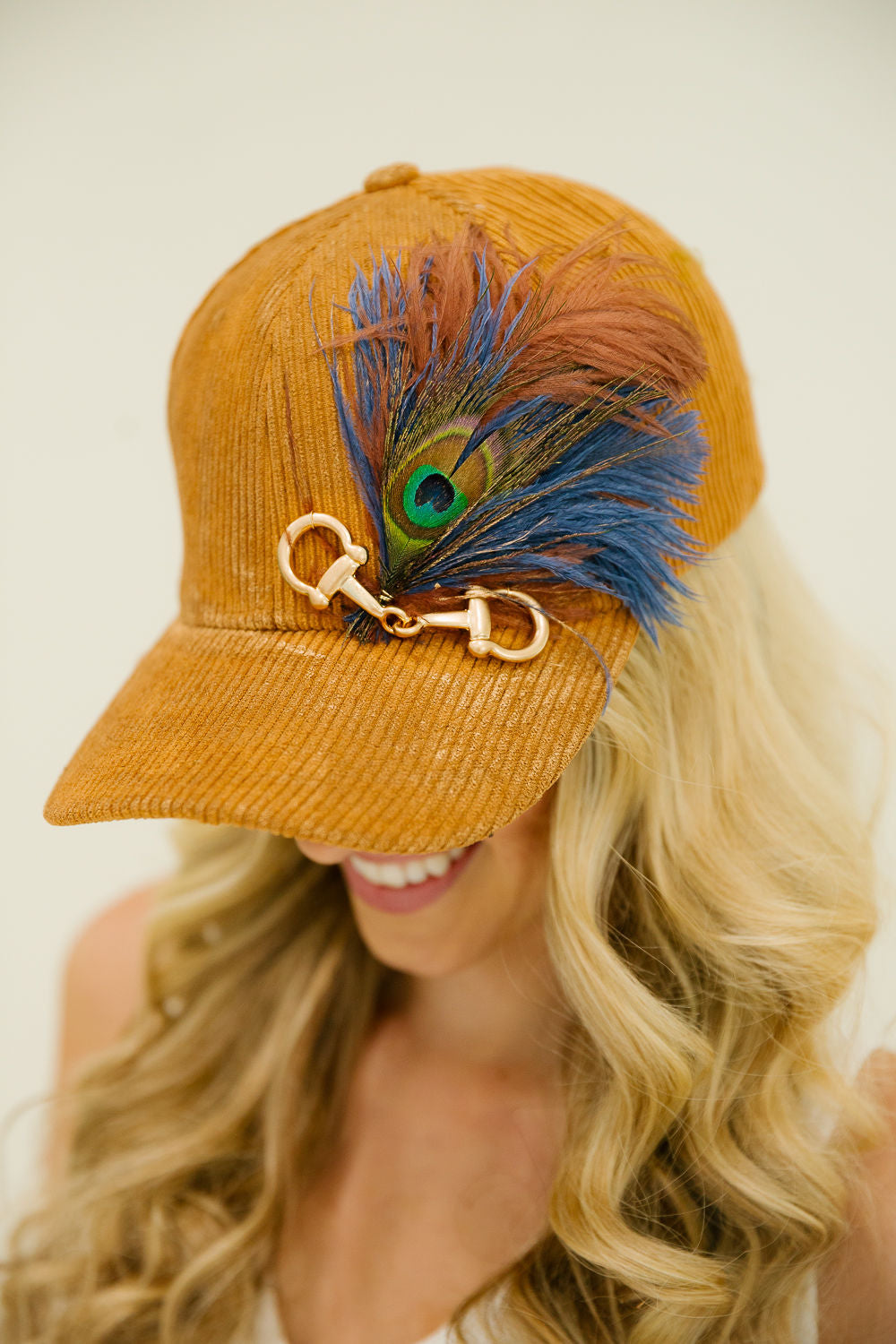 GOLDEN BIT CORDUROY HAT TRUCKER HAT Judith March