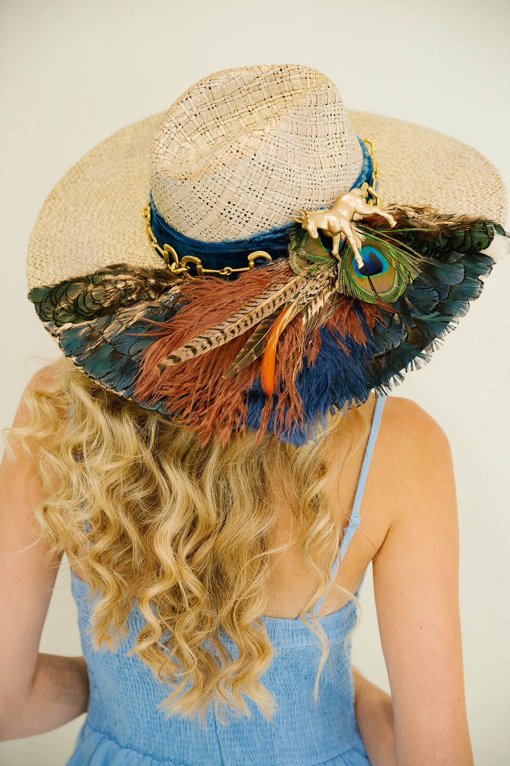 PEACOCK CANTER SUN HAT RANCHER HAT Judith March