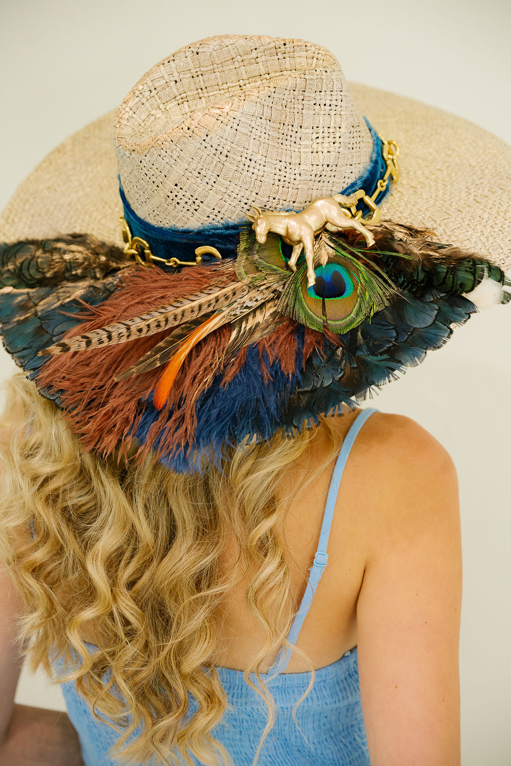 PEACOCK CANTER SUN HAT RANCHER HAT Judith March