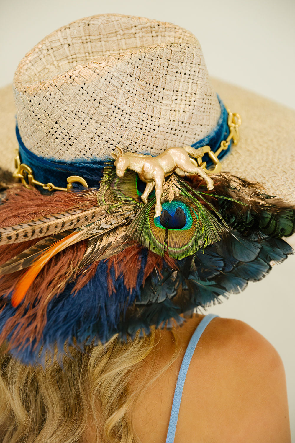 PEACOCK CANTER SUN HAT RANCHER HAT Judith March