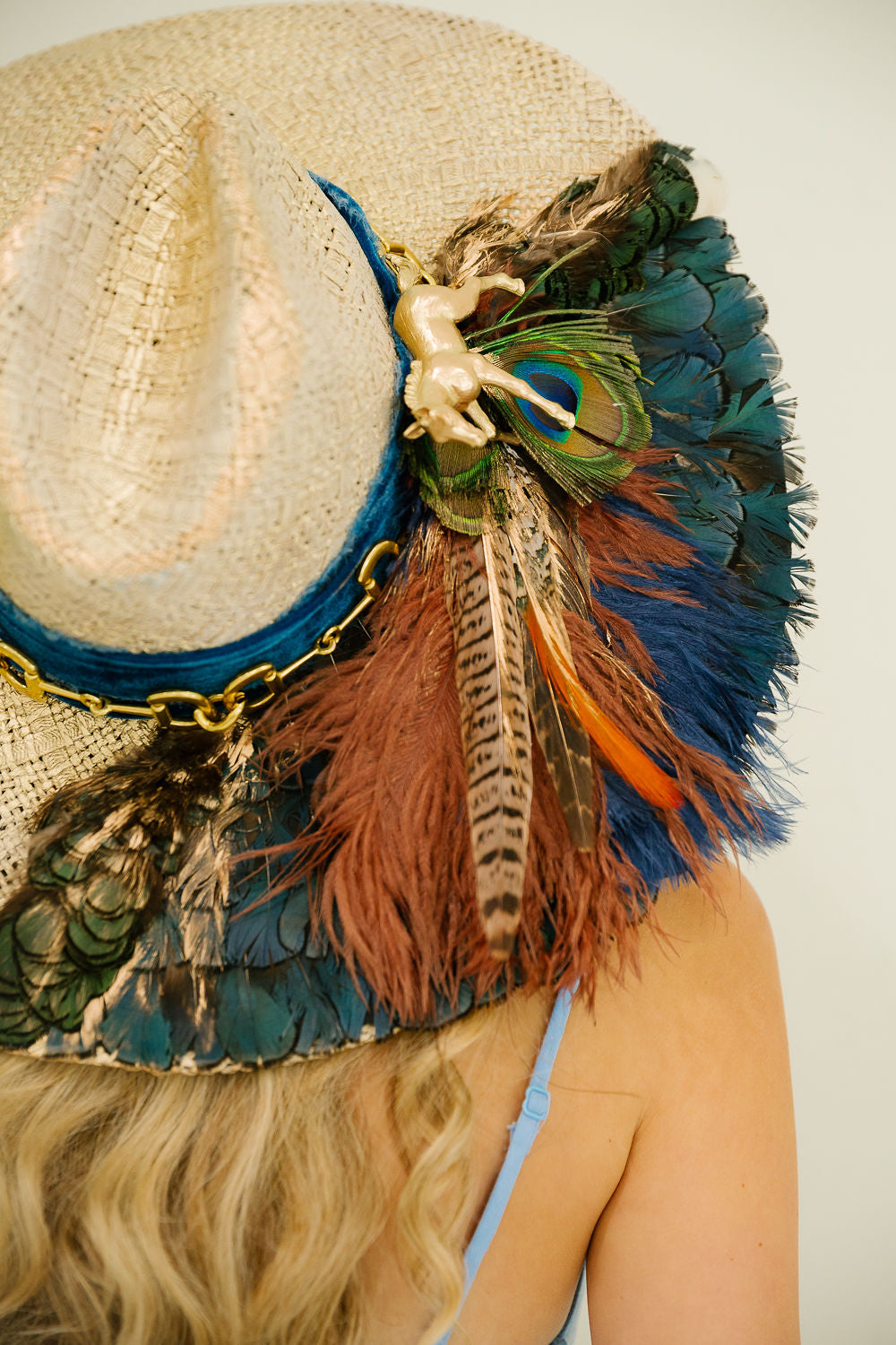 PEACOCK CANTER SUN HAT RANCHER HAT Judith March