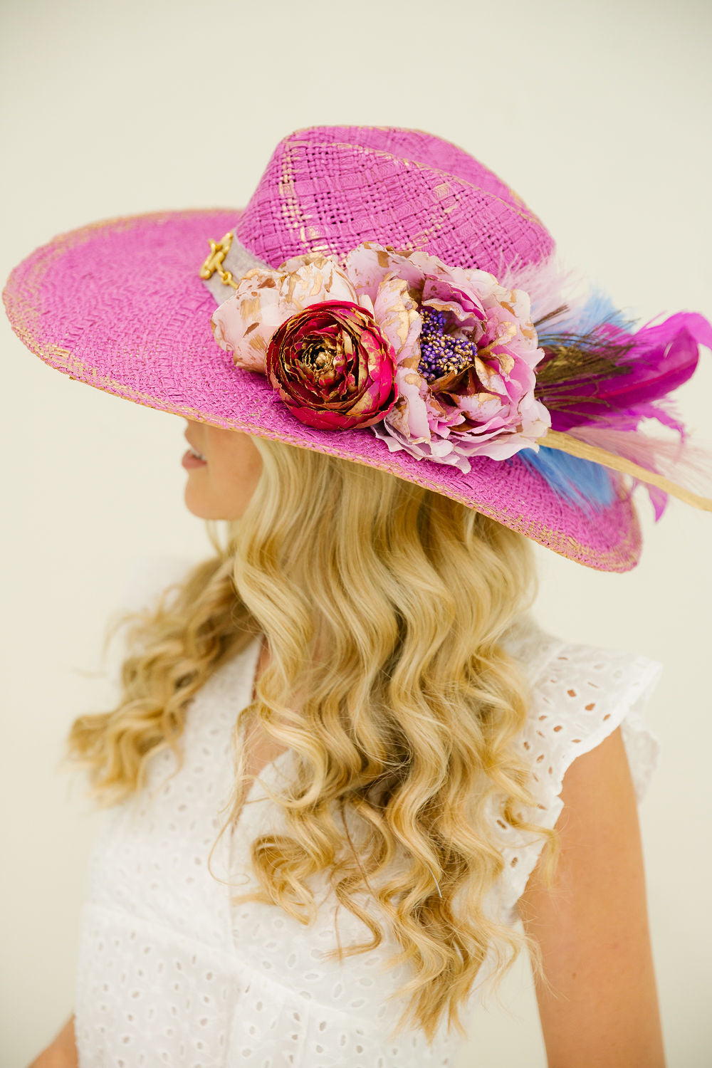 PEONY & PLUME SUN HAT RANCHER HAT Judith March