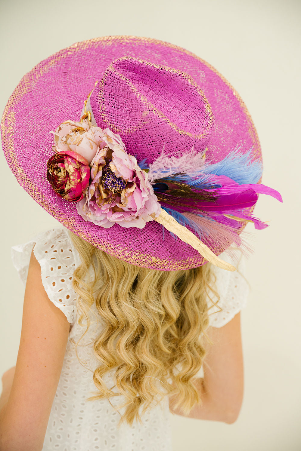 PEONY & PLUME SUN HAT RANCHER HAT Judith March