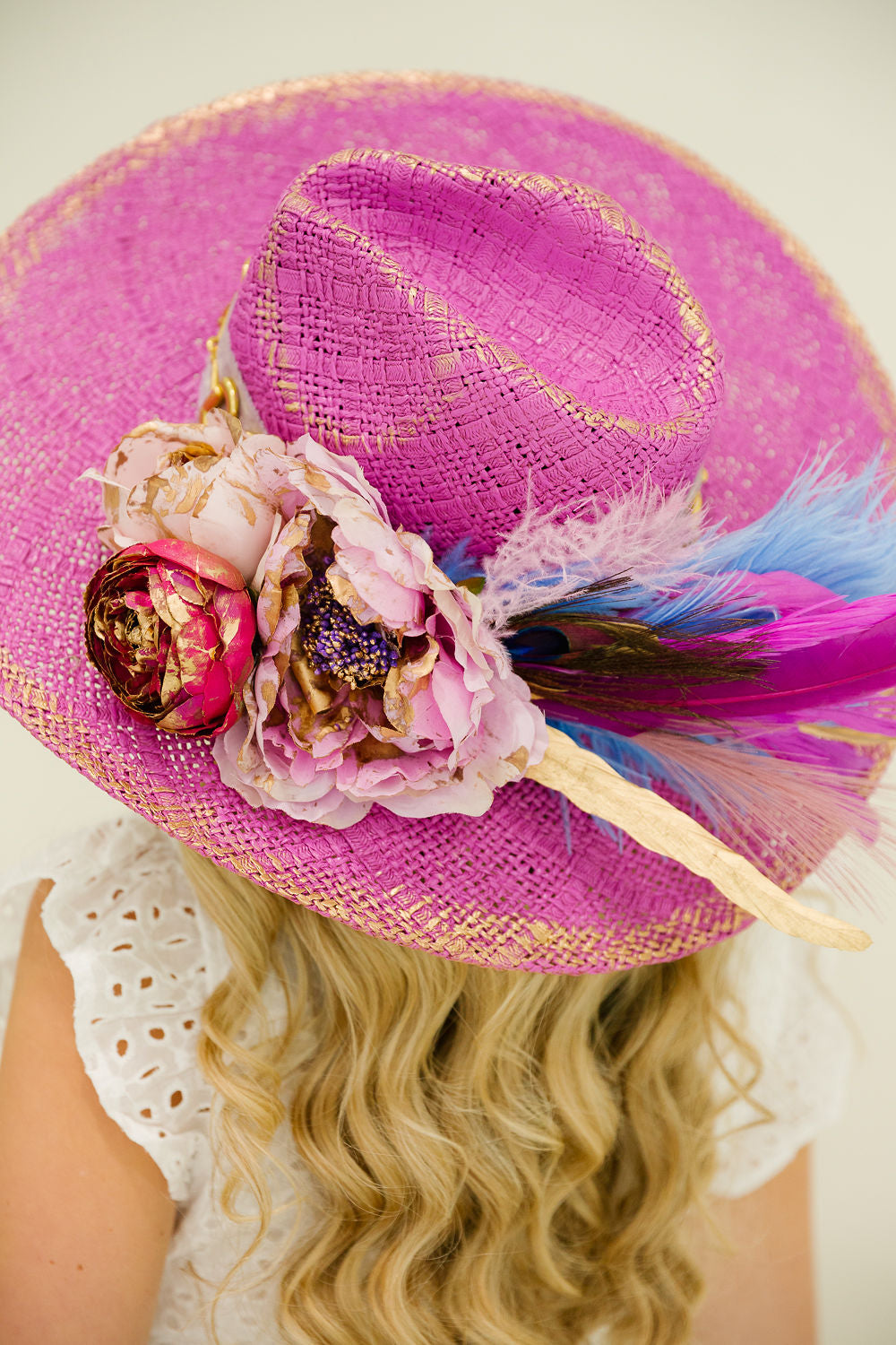 PEONY & PLUME SUN HAT RANCHER HAT Judith March