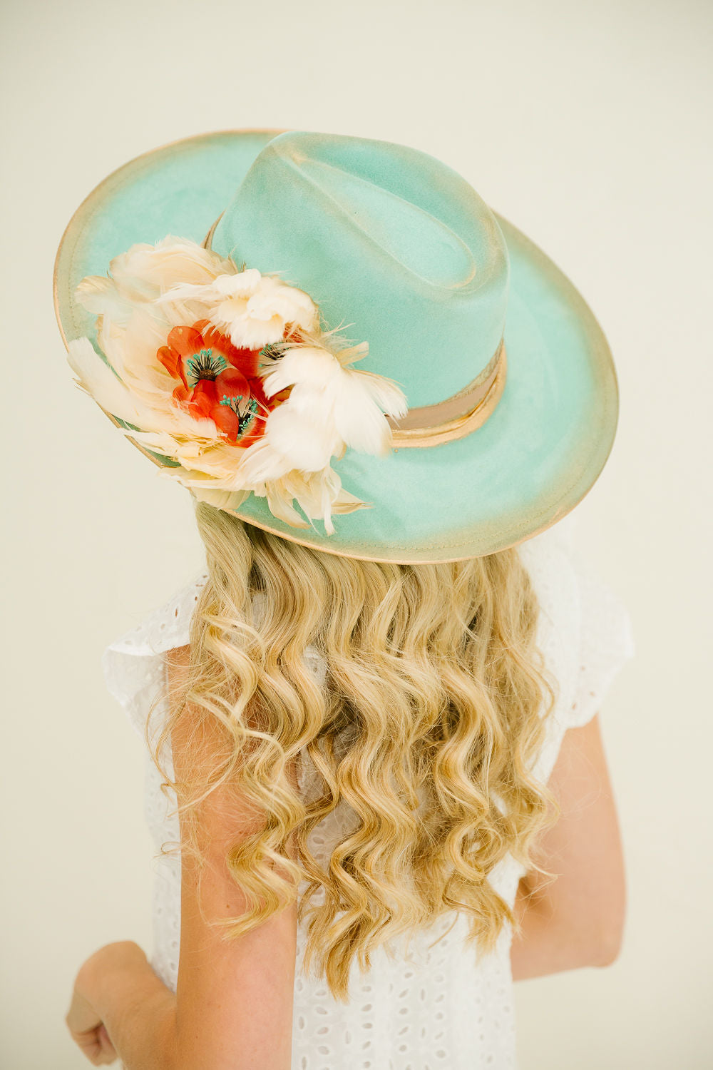 SEAFOAM BLOSSOM RANCHER HAT RANCHER HAT Judith March