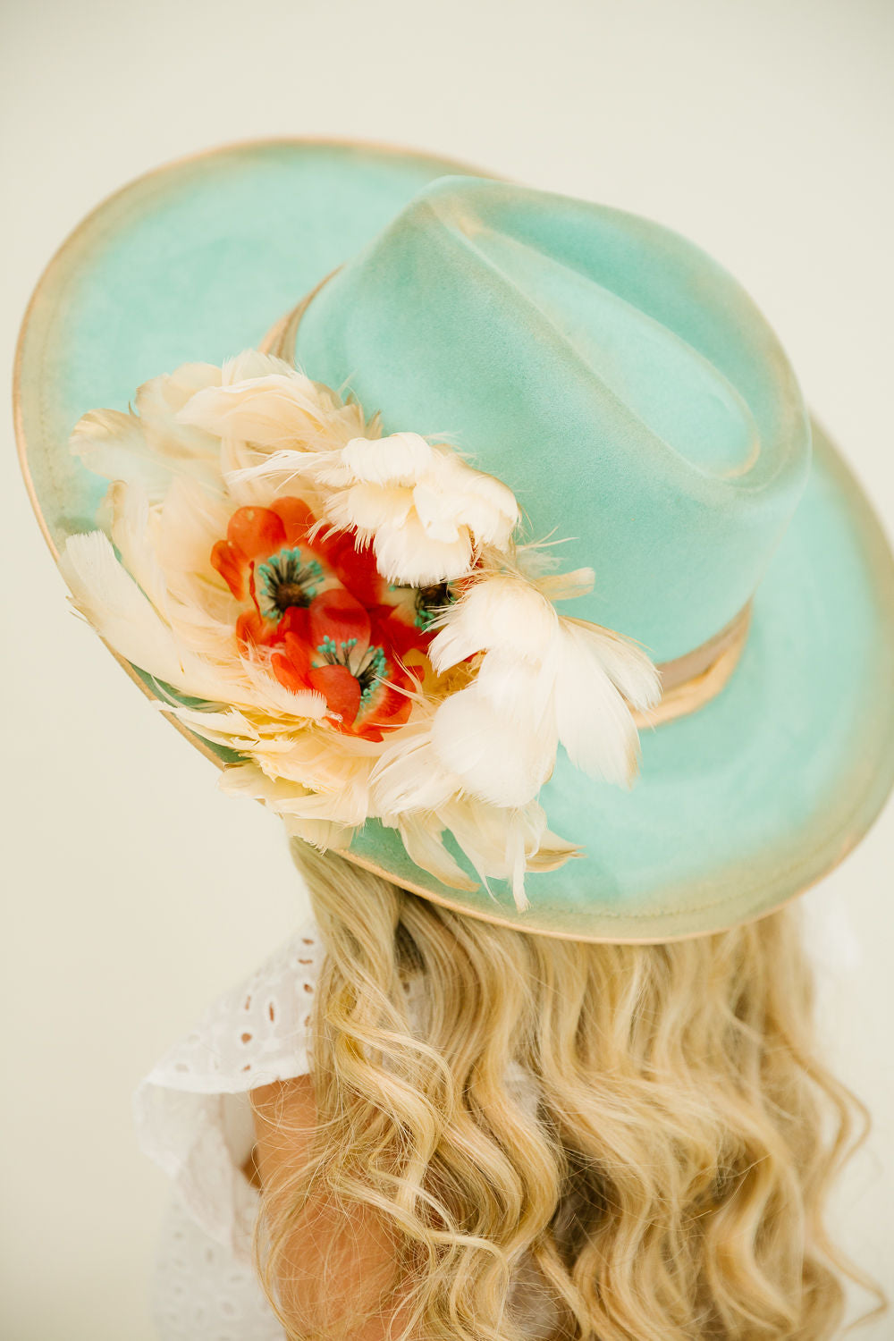 SEAFOAM BLOSSOM RANCHER HAT RANCHER HAT Judith March