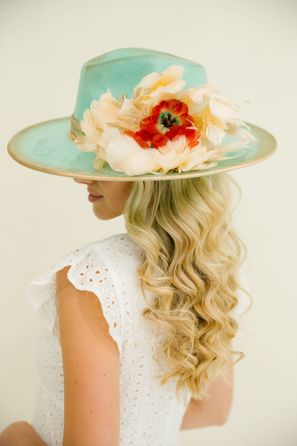 SEAFOAM BLOSSOM RANCHER HAT RANCHER HAT Judith March