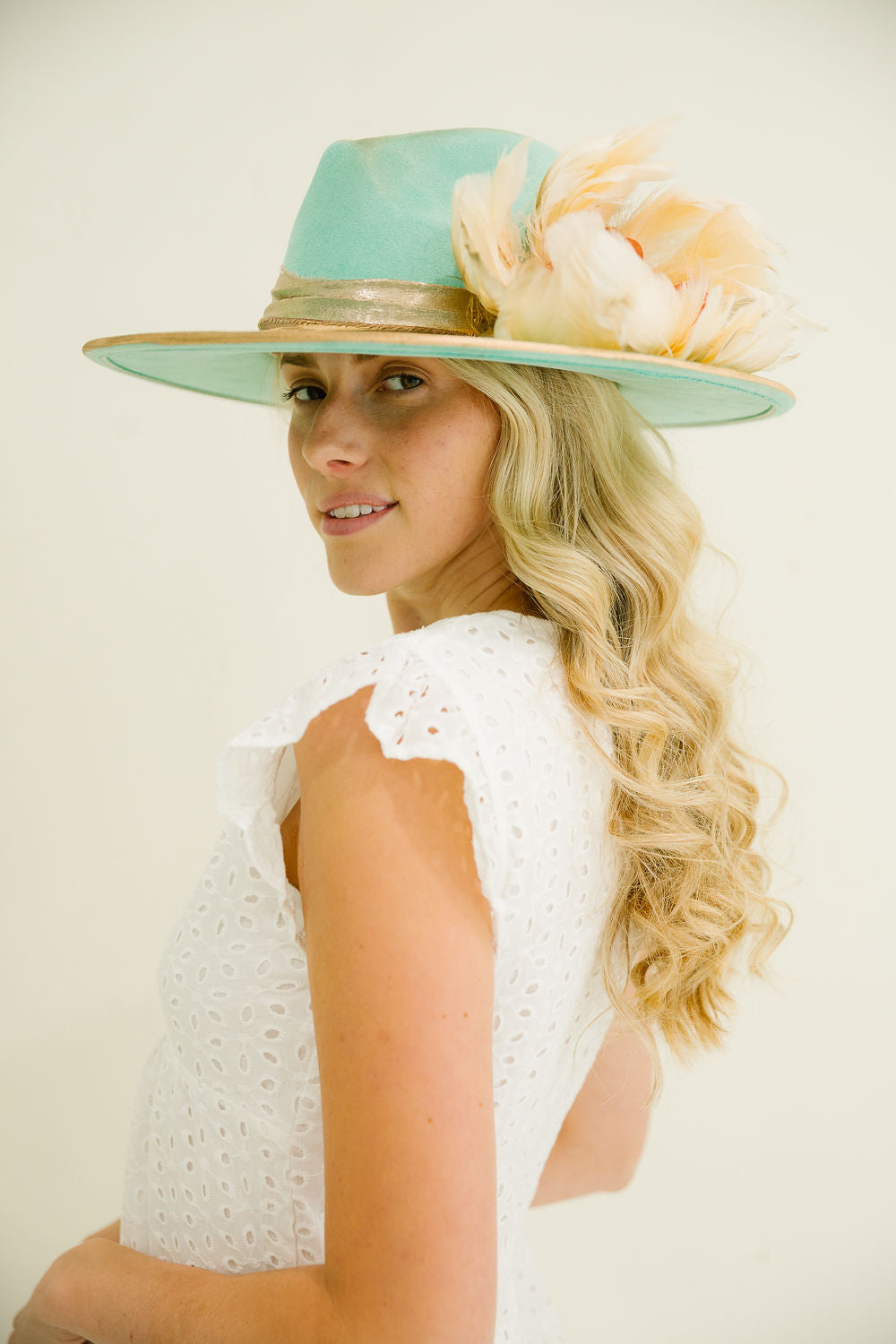 SEAFOAM BLOSSOM RANCHER HAT RANCHER HAT Judith March