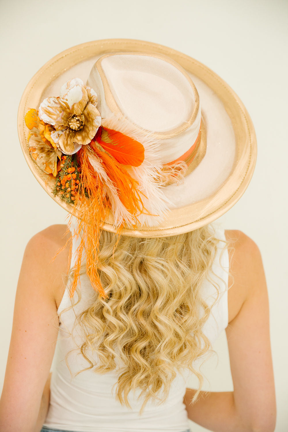 ORANGE BLOSSOM RANCHER HAT (ONE OF A KIND) RANCHER HAT Judith March