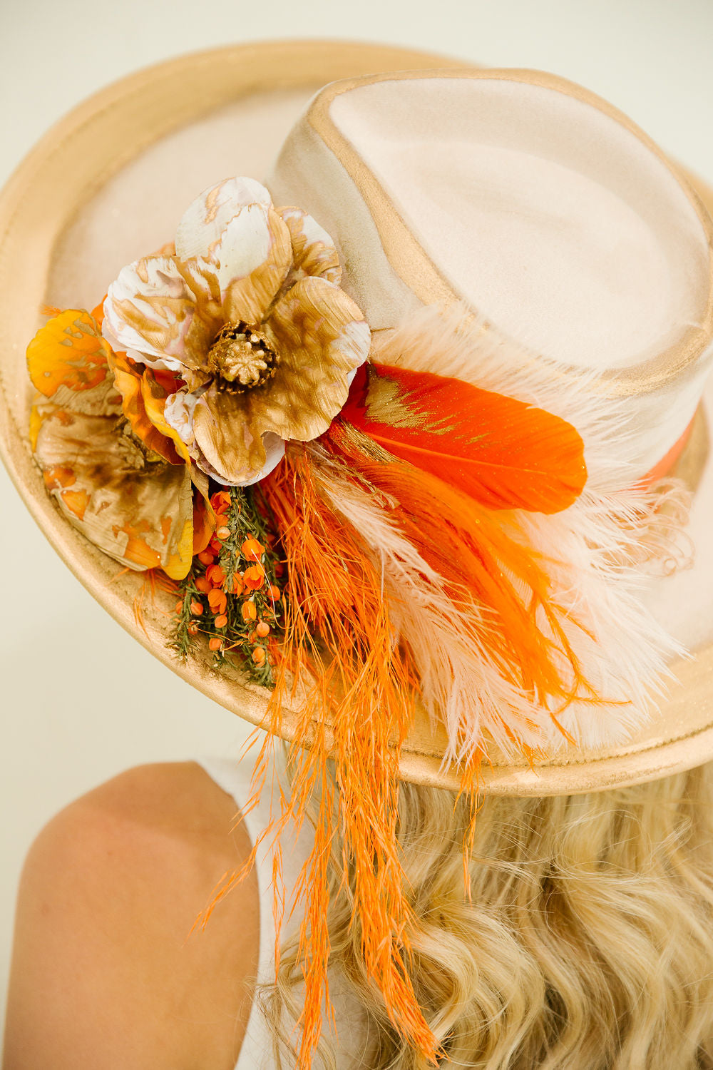 ORANGE BLOSSOM RANCHER HAT (ONE OF A KIND) RANCHER HAT Judith March