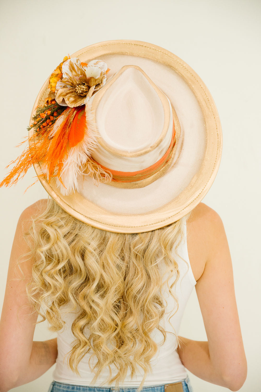 ORANGE BLOSSOM RANCHER HAT (ONE OF A KIND) RANCHER HAT Judith March