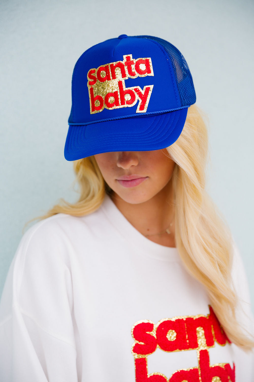 SANTA BABY PATCH HAT Judith March