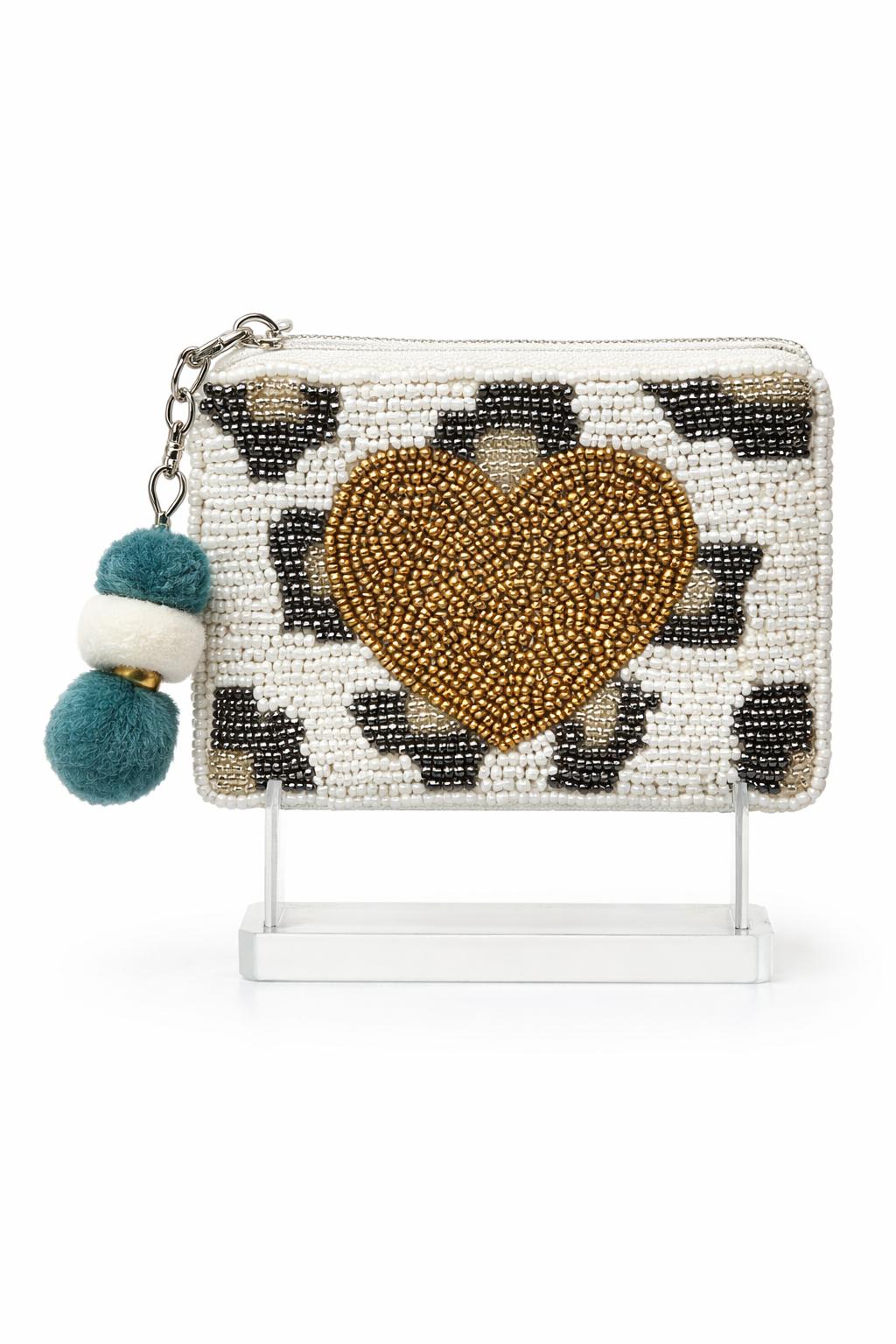 LEOPARD LOVE ZIPPER POUCH Clutch Judith March