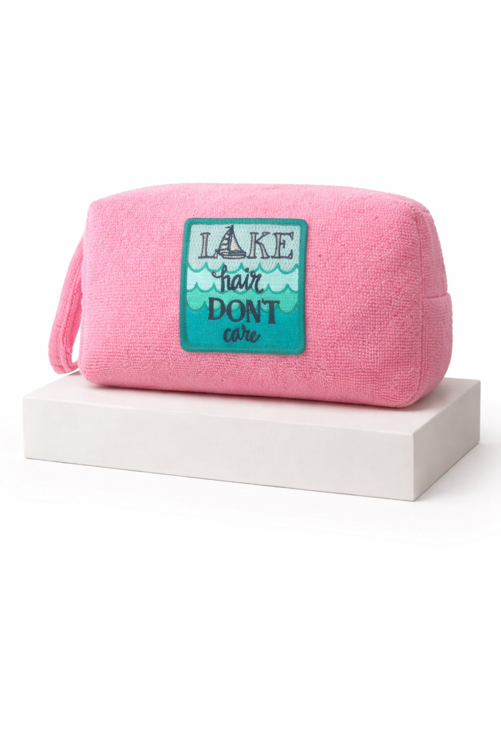 **LAKE HAIR DON'T CARE SMALL PINK TERRY BAG BAG Judith March