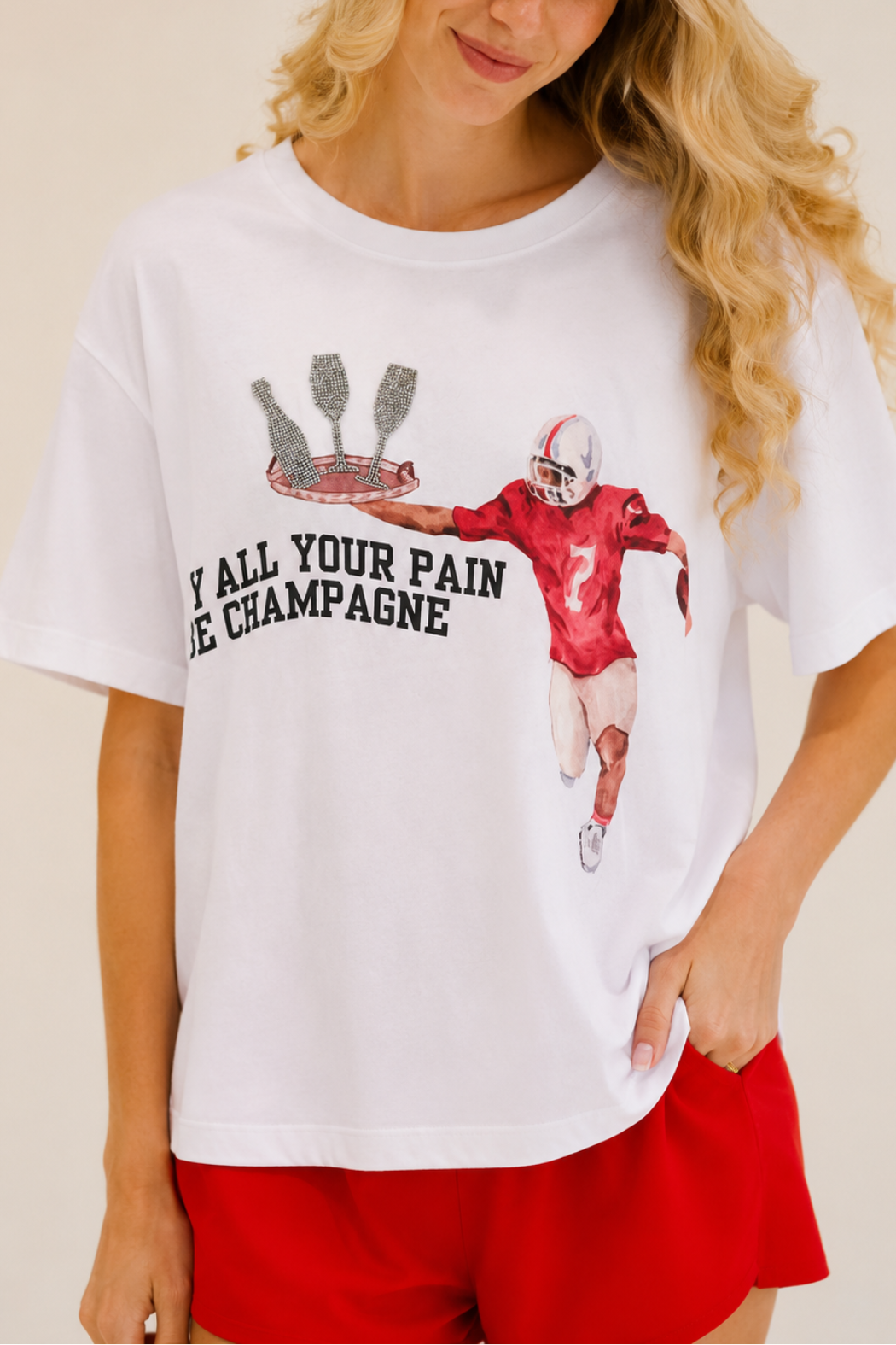 *MAY ALL YOUR PAIN TEE - LARGE