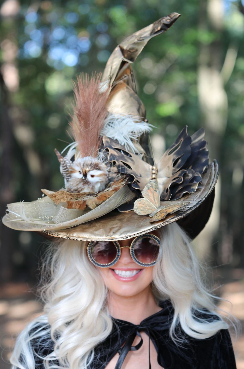 THE WOODLAND OWL WITCH HAT (ONE OF A KIND)